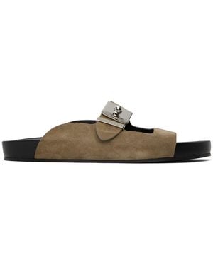 Lanvin Taupe Tinkle Sandals - Black