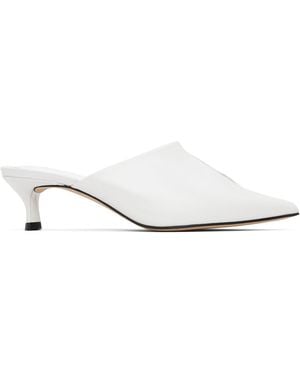 BY FAR Luciana Creased Calf Leather Heels - Black