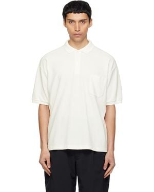 Nanamica Off- Short Sleeve Polo - White