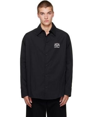Off-White c/o Virgil Abloh Off Line Half Arrow Poplin Overshirt - Black