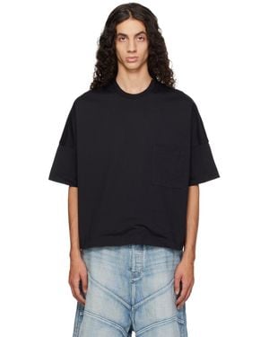 Lanvin Printed Cotton Reversible T-Shirt - Black