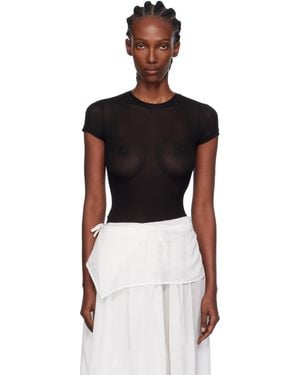 Paris Georgia Basics Elemental Sheer Baby T-Shirt - Black