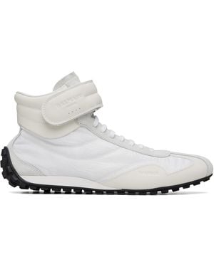 Balmain Racing Mid-Top Trainers - White