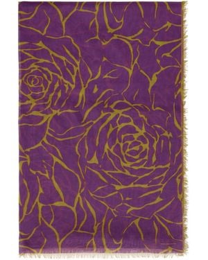 Dries Van Noten Floral Scarf - Purple