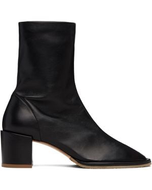 BY FAR Josiah Lamb Nappa Leather Boots - Black