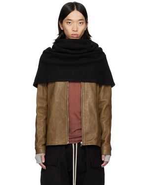 Rick Owens Porterville Cowl Scarf - Black