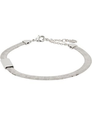 Burberry Engraved Check Bracelet​ - Black