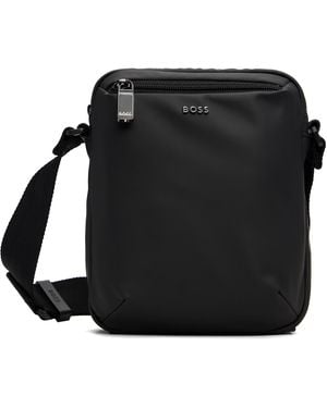 BOSS Coated Canvas Bag - Black