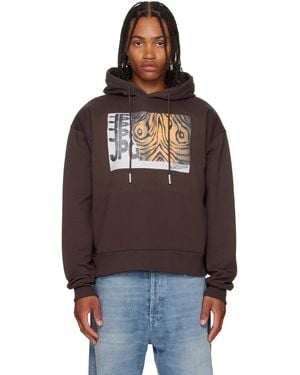 Jean Paul Gaultier Printed Wood Hoodie - Black