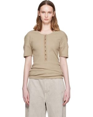 Lemaire Fitted Henley - Natural