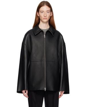 Teurn Studios Ssense Exclusive Boel Leather Jacket - Black