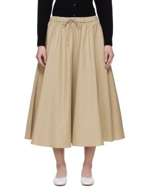 Cordera Technical Midi Skirt - Natural