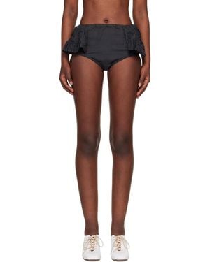 Dries Van Noten Ruffled Briefs - Black