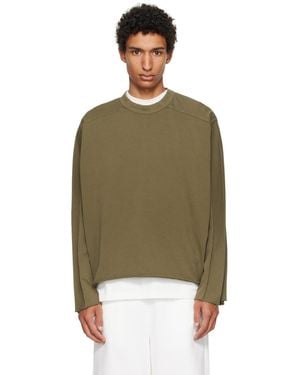 Entire studios Khaki Heavy Long Sleeve T-Shirt - Green