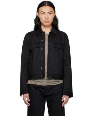 Rick Owens Hollywood Trucker Denim Jacket - Black