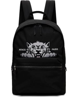 KENZO ブラック Paris Varsity' バックパック