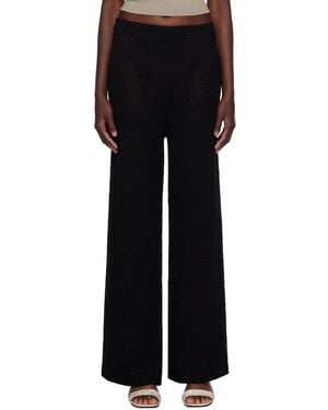 TOTEME Wide-Leg Trousers - Black