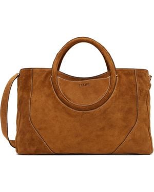 STAUD Cabas Maude Brun Clair - Marron
