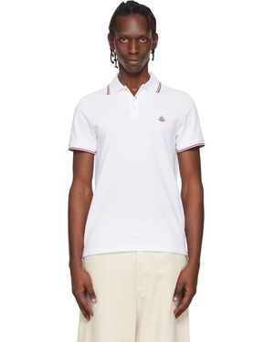 Moncler Tricolor-Trimmed Cotton Piquet Polo - Multicolour