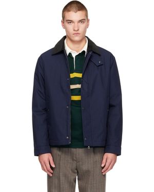 Lacoste Cotton Corduroy Collar Jacket - Blue