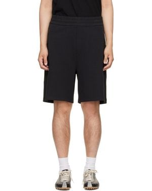 Moncler Interlock Cotton Blend Shorts - Black