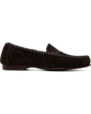 Hereu Sastre Suede Loafers - Black