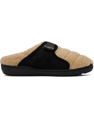 A.P.C. Subu Edition Belt Line Slippers - Black