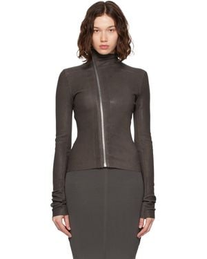 Rick Owens Concordians Gary Leather Jacket - Black