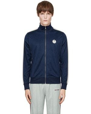 Palm Angels Palm Tree Track Jacket - Blue
