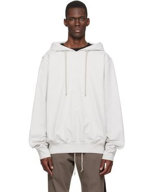 Rick Owens Off- Temple Oversized Hoodie - White