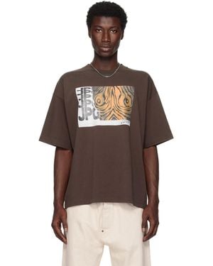 Jean Paul Gaultier Printed Wood Oversized T-Shirt - Brown