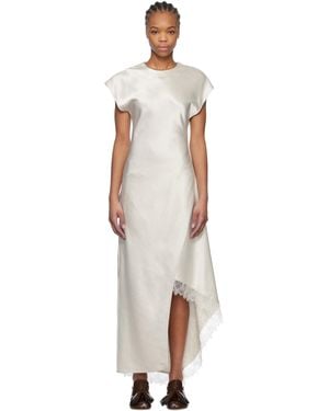 オールインワン・サロペット J. W. Anderson White Knee-Length Dress dsquared2 ruffle tiered dress - SchaferandweinerShops Japan