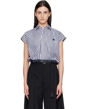 Sacai Cotton Poplin Shirt - Blue