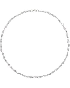 Our Legacy Collier En Chaine De Style Fil Barbelé - Métallisé