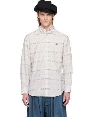 Vivienne Westwood ホワイト Two Button Krall シャツ