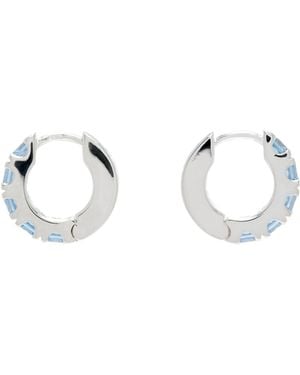 Hatton Labs Facet Hoop Earrings - Metallic