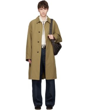 Lemaire Tan Ventile Cotton Car Coat - Black