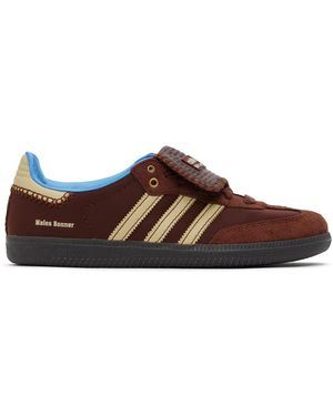 Wales Bonner Burgundy Adidas Originals Edition Samba Trainers - Black