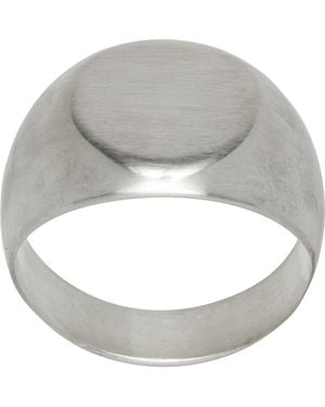 Jil Sander Signet Ring - Grey