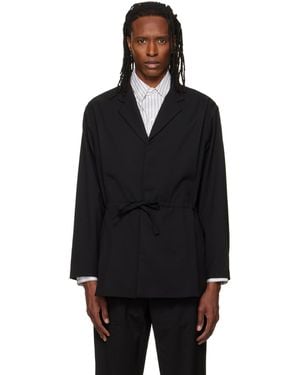 Kiko Kostadinov Laan Gathered Blazer - Black