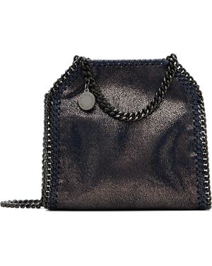 Stella McCartney Mini Sac Bleu Marine À Chaine Falabella - Noir
