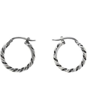 MM6 by Maison Martin Margiela Curb Id Earrings - Black
