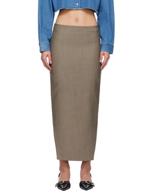 Givenchy Front Kick Midi Skirt - Multicolour