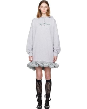 LAURA ANDRASCHKO 'Courchevel' Hoodie Midi Dress - Gray