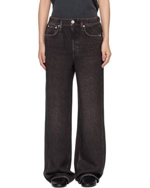 Rag & Bone Miramar Mallow Wide Leg Pants - Black