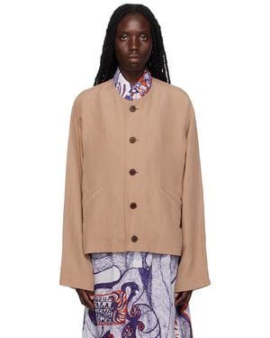 【関税込み】LEMAIRE タン ベルト ツーポケット ジャケット LEMAIREのタン ベルト ツーポケット ジャケットがセール中