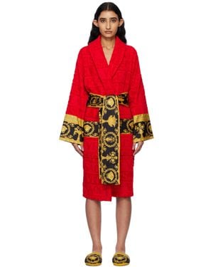 Versace 'I Heart Baroque' Bathrobe - Red