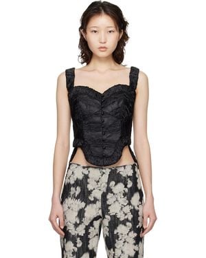 Anna Sui Corset Top - Black
