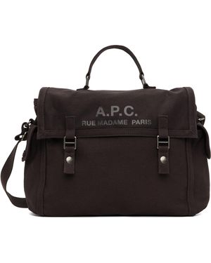 A.P.C. Recuperation Messenger Bag - Black