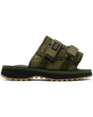 Suicoke カーキ Moto-Shellab サンダル - ブラック